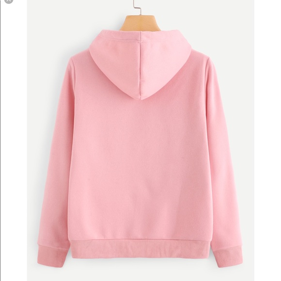🆕🍒Trendy unicorn pink hoody medium Woman’s - Picture 2 of 5